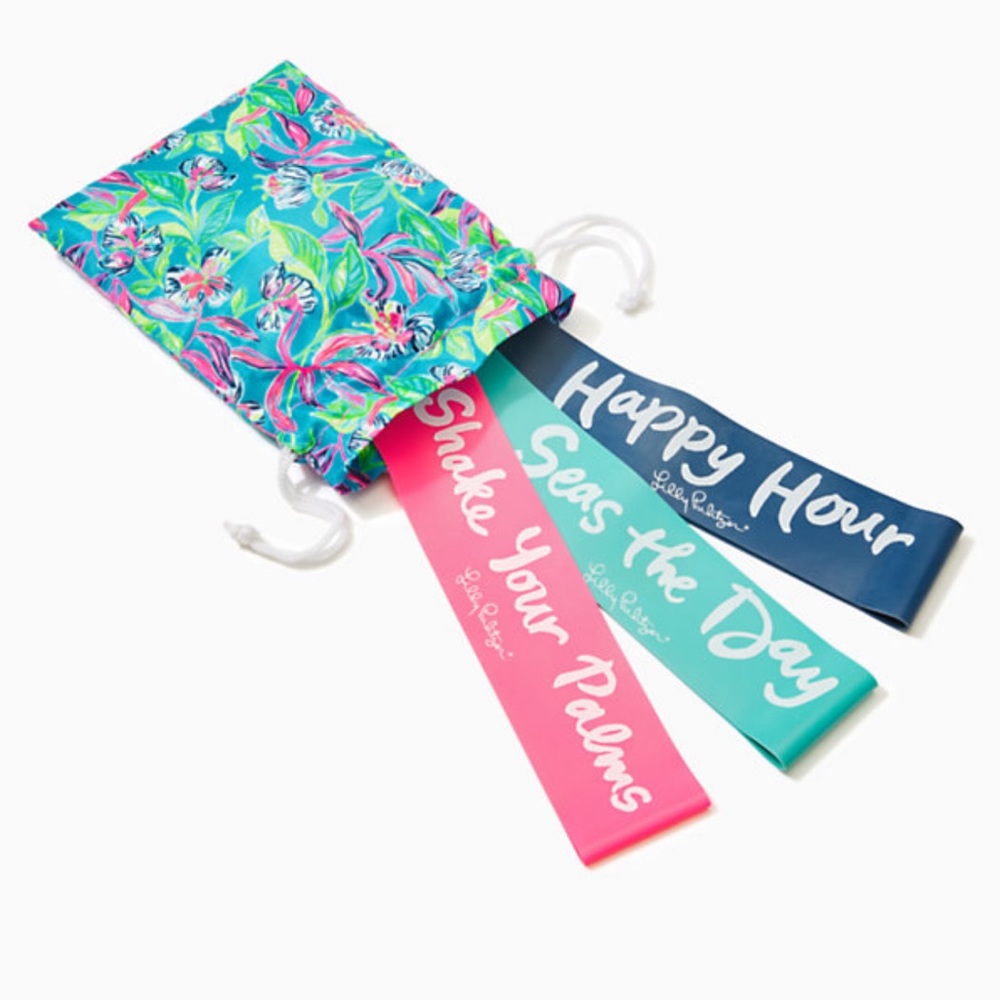 Lilly Pulitzer Set of 3 Workout Resistance Bands